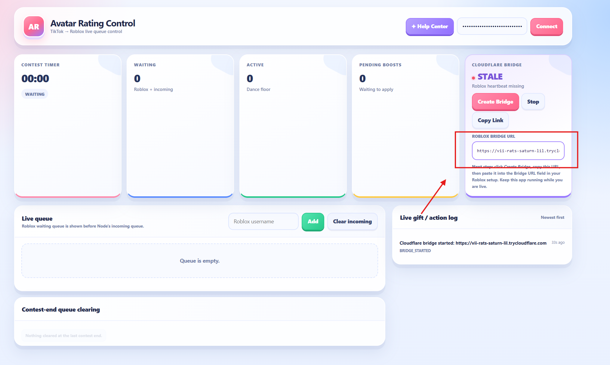 Create the Cloudflare Bridge screenshot 2